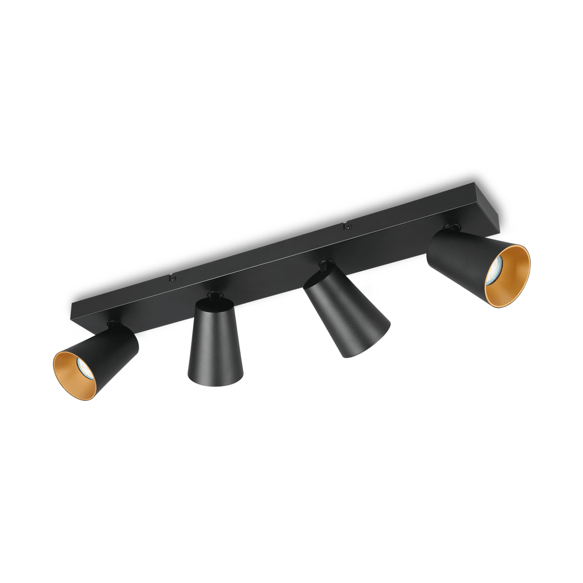 Spot SHARP 4Del. Met. Zwart/Goud