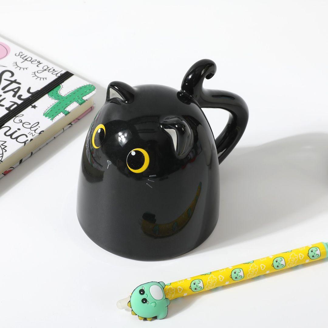 Mok Up&Down BLACK CAT Zwart