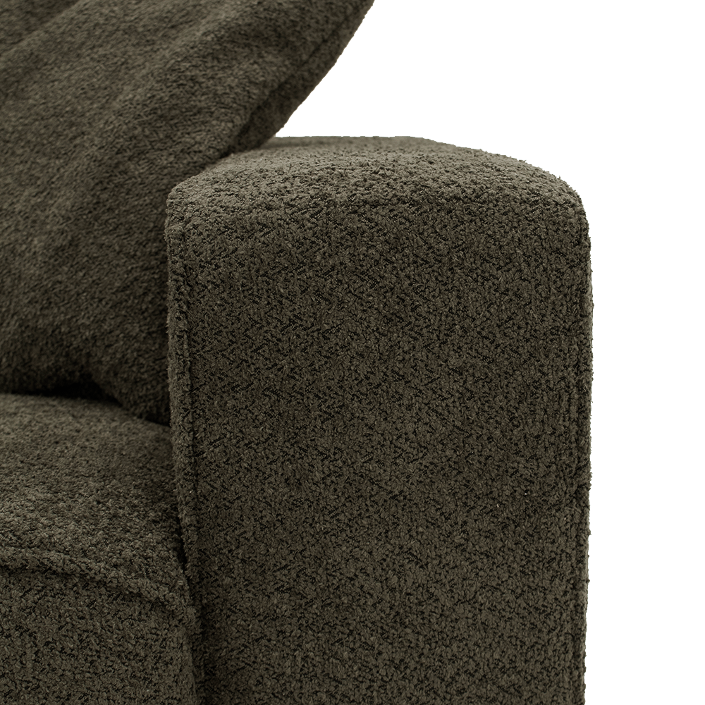 Hoeksalon FIGARO Longchair Links Groen B283