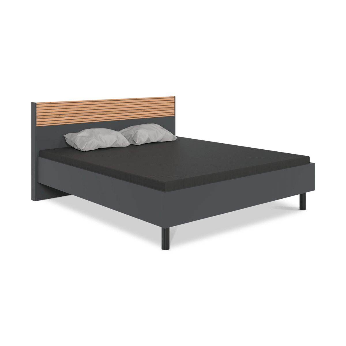 Bed CASPER 160x200 Grafiet/Artisan Eik