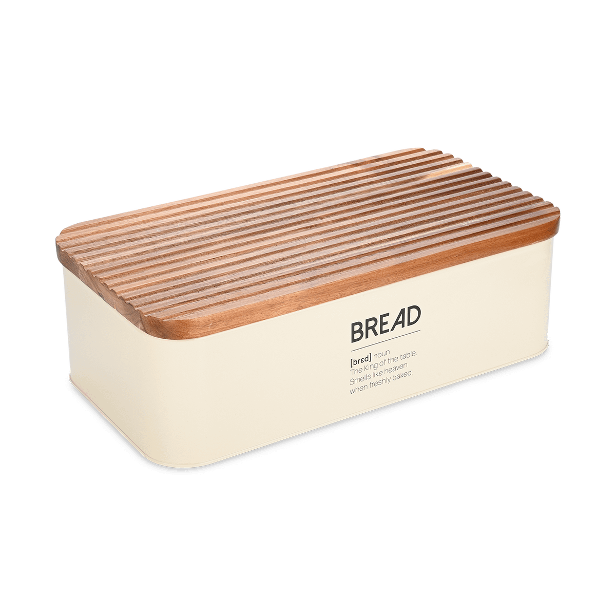 Broodtrommel DOROTA Metaal Beige/Acacia