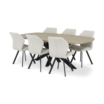 Eettafel AMATO Misty Oak 220x120 Eettafel AMATO Misty Oak 220x120