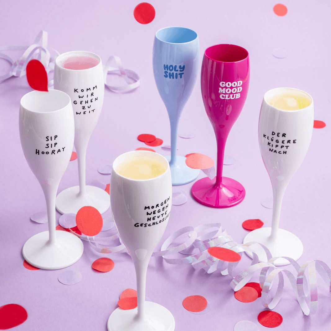 Champagneglas GOOD MOOD CLUB 100ml Glamour Pink