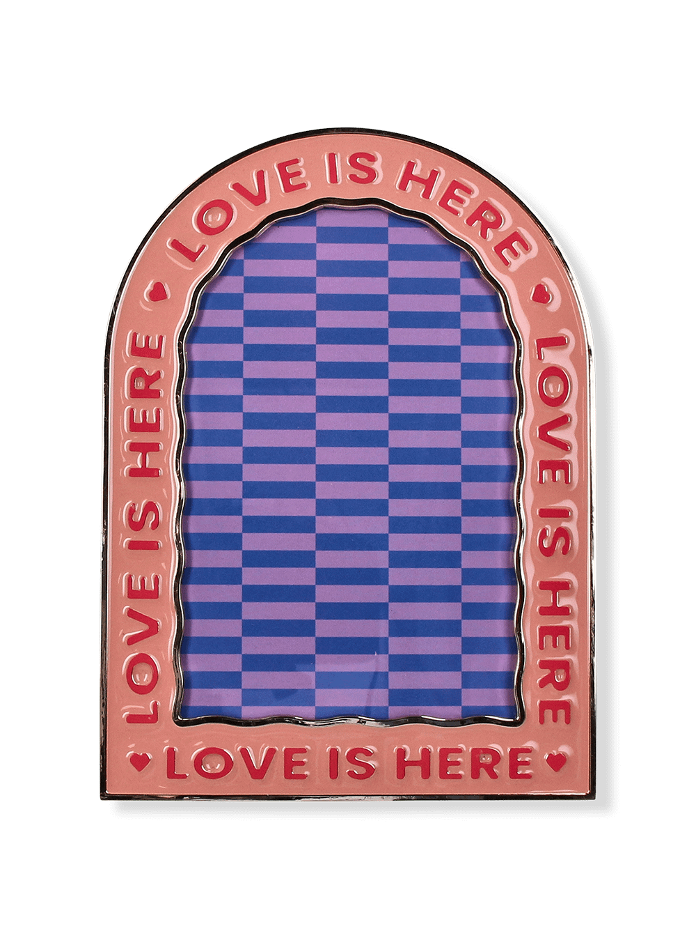 Fotokader LOVE IS HERE Boog 10x15 cm D.Roze