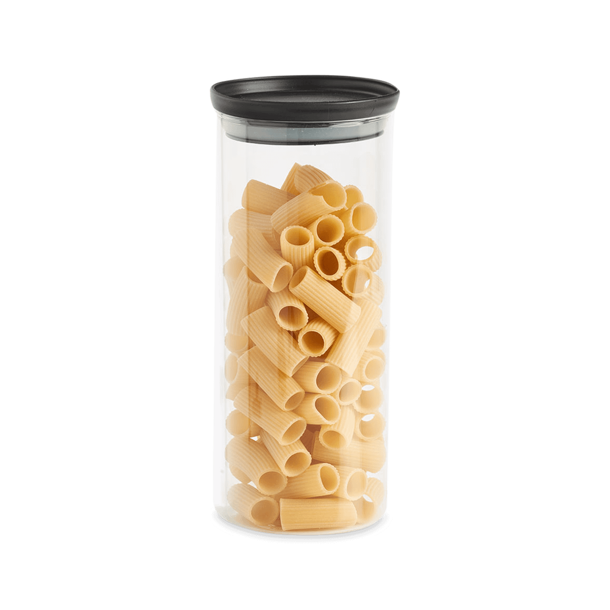 Voorraadpot BLORK 1,2l Glas M/Deksel Zwart