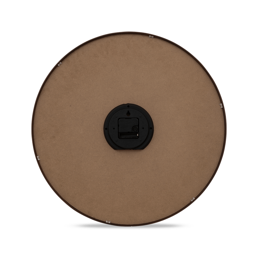 Klok IRKIS Rond Ø55 Houtlook Bruin Klok IRKIS Rond Ø55 Houtlook Bruin
