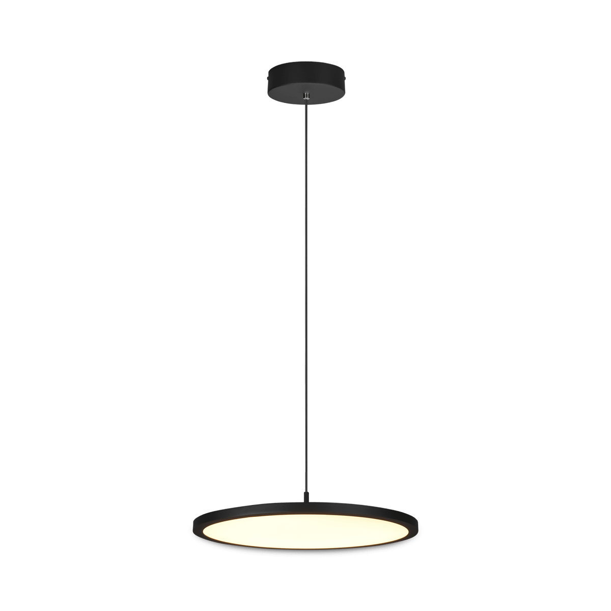 Hanglamp TRAY 1Del. Met. Mat Zwart