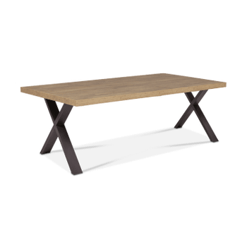 Eettafel met X-poot ABBEY Scarlet Oak 230x100 Eettafel met X-poot ABBEY Scarlet Oak 230x100