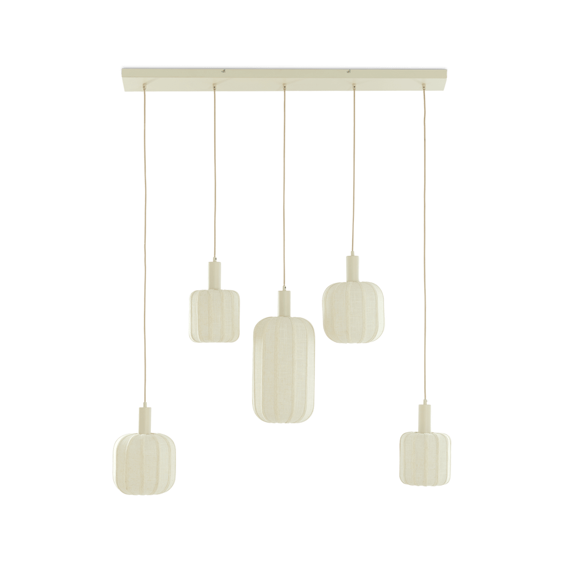 Hanglamp TUFIA 5Del. Linnen Crème Hanglamp TUFIA 5Del. Linnen Crème