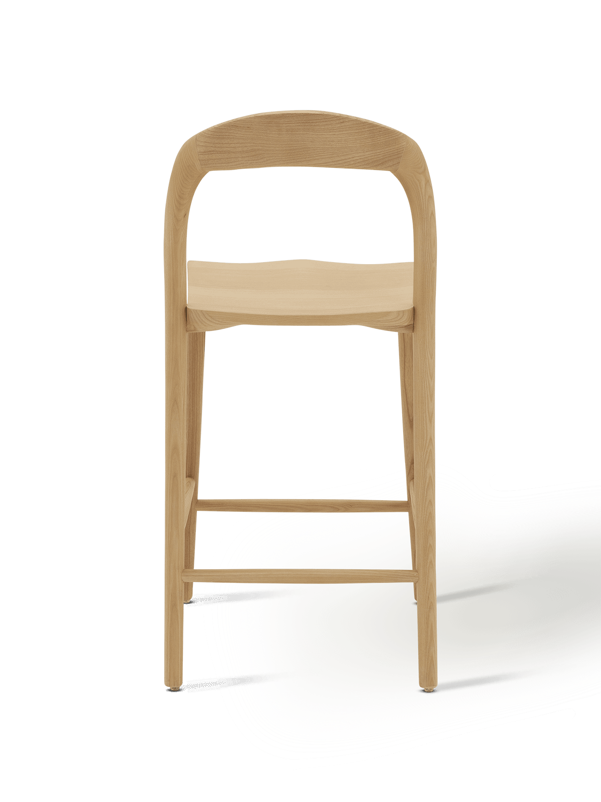 Barstoel Uma Ash Wood Natural