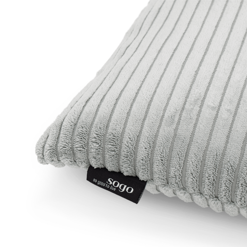 Kussen MILLY 45x45 Ribfluweel Aqua