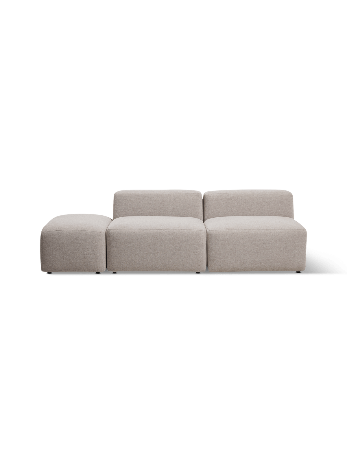 3-zit zonder arm Blok Beige Chenille B240