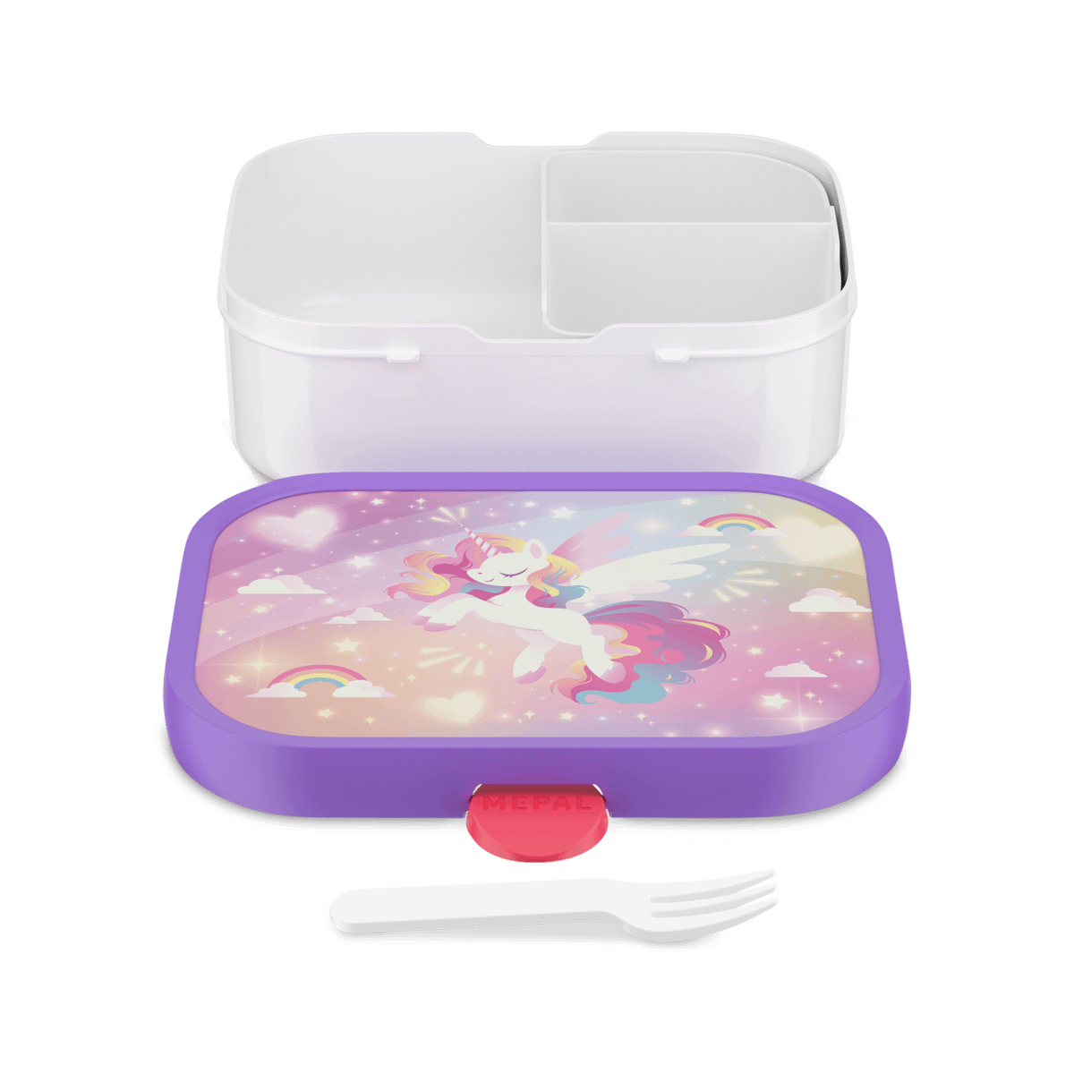 Lunchbox UNICORN GLOW Rechthoek Roze