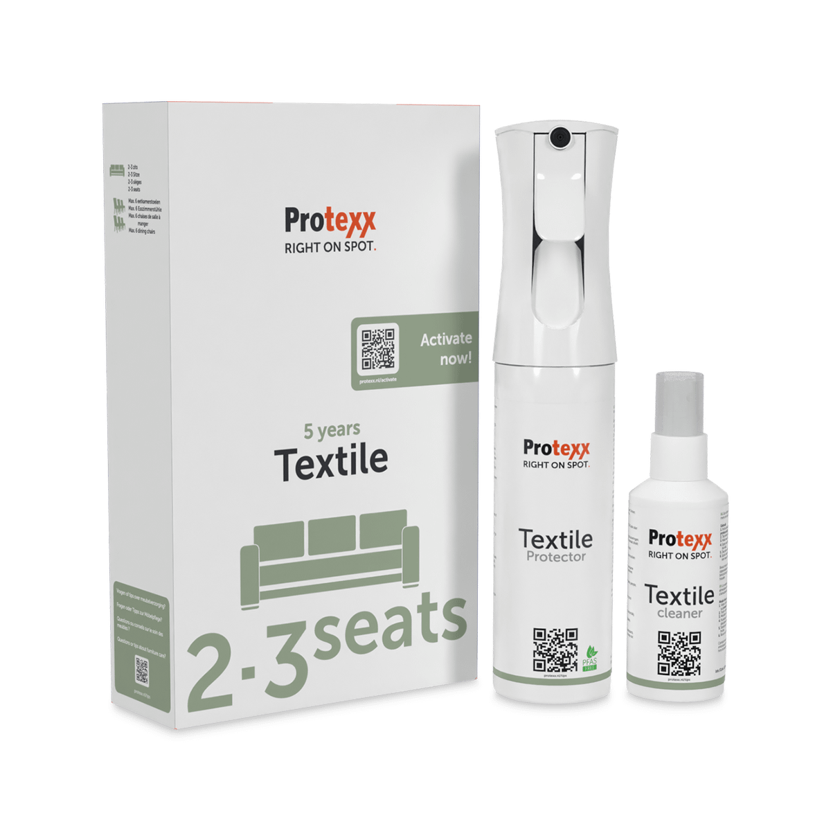 PROTEXX Textiel 5jaar 2/3-zit