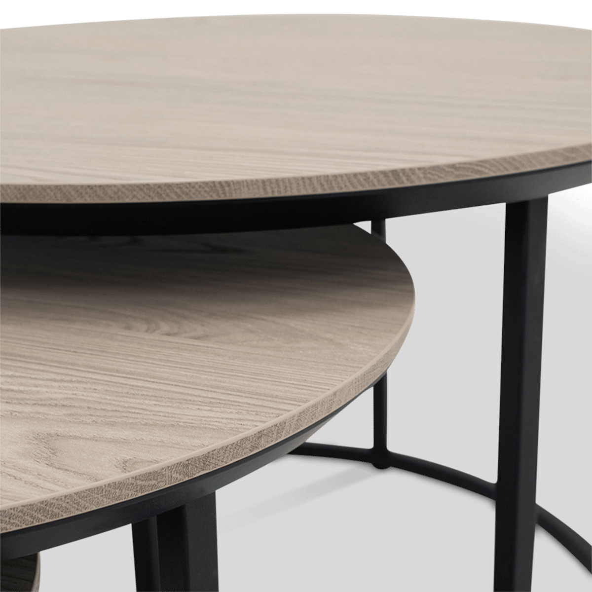 Salontafel MAXTON 3Del. Misty Oak