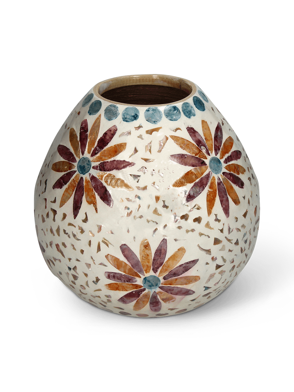 Vaas BENCE 20 Capiz Oranje/Beige/Aqua