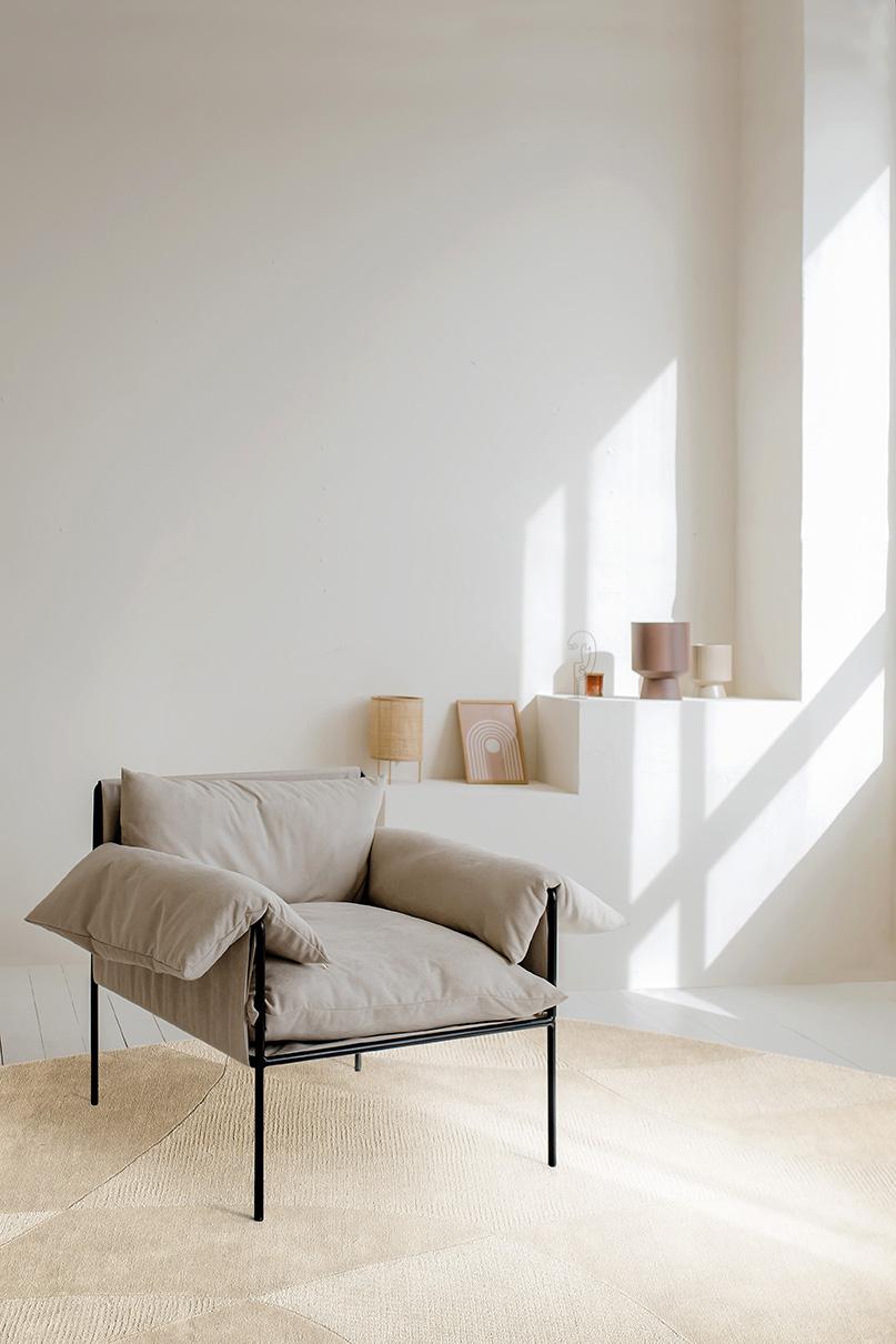 Tapijt Piana Stone Shape Off-White 200 x 290 cm