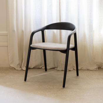 Stoel HANSON Ash Wood Black Stoel HANSON Ash Wood Black