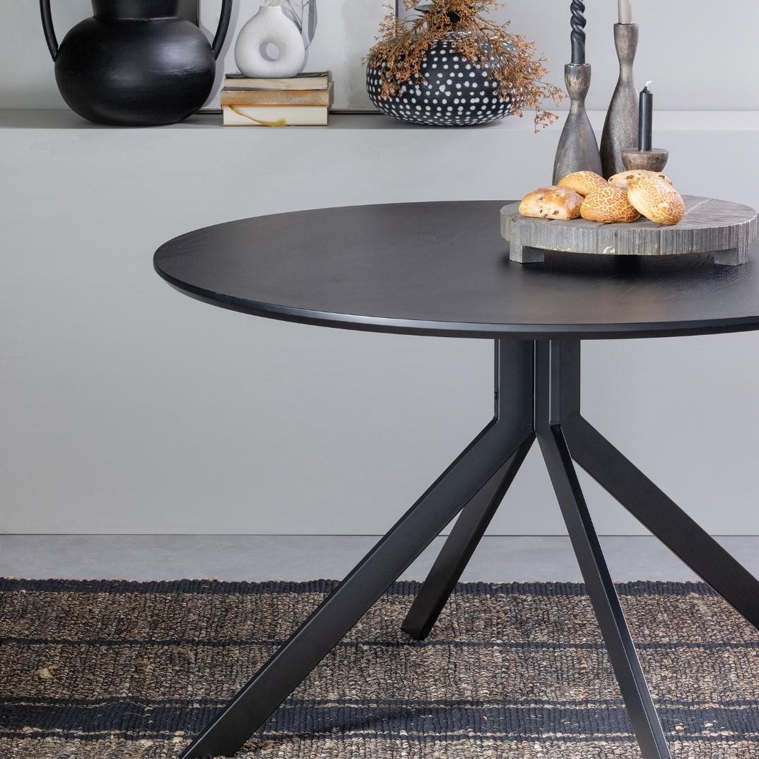 Eettafel AGRIM Ø120 Zwart