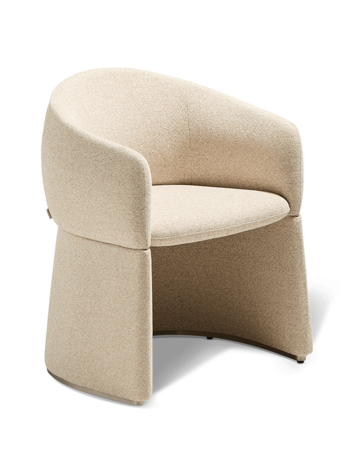 Bosca stoel in beige chenille