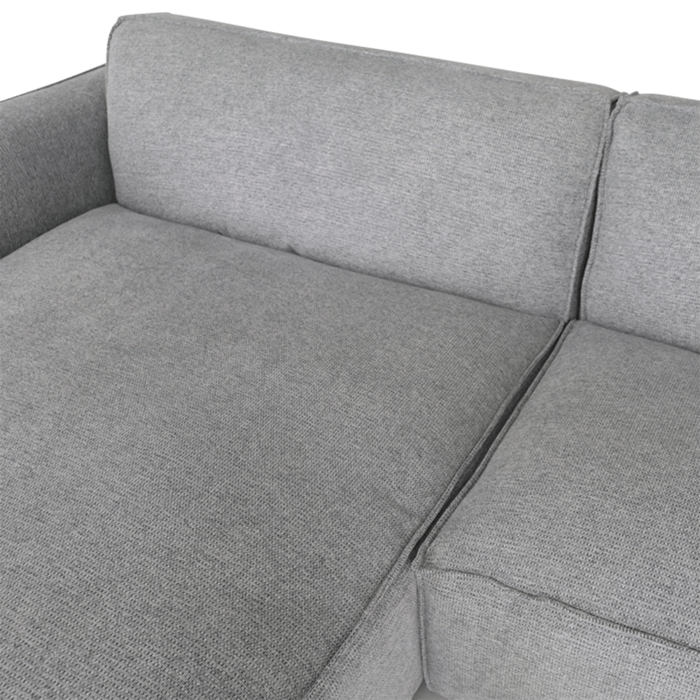 Hoeksalon CASTOR Lonchair Rechts Grijs