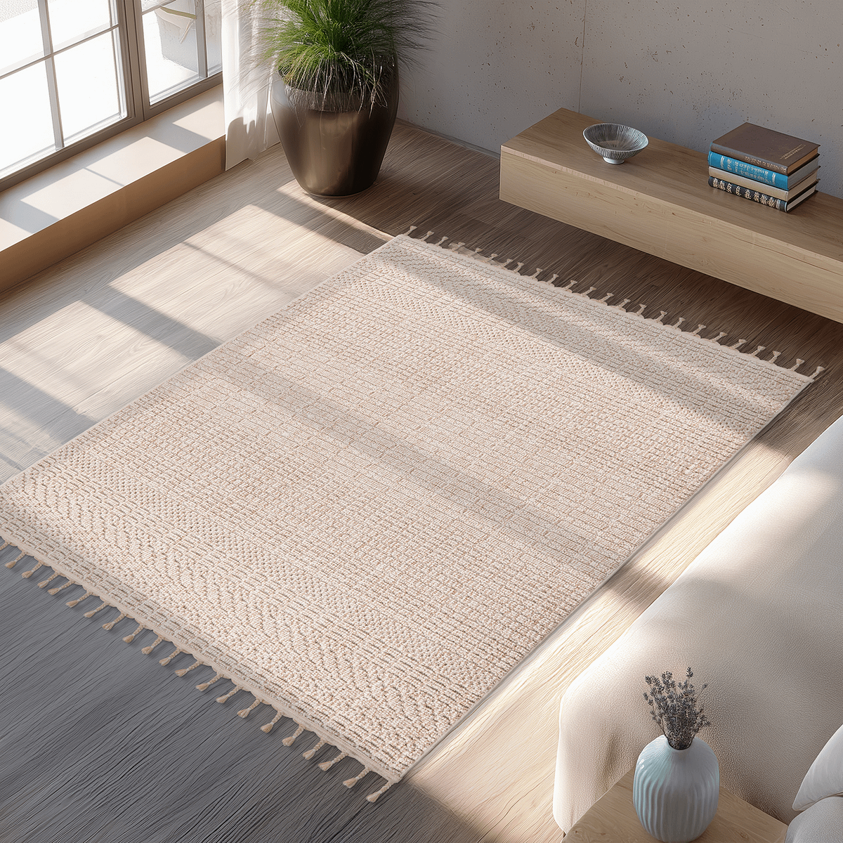 Tapijt LUXOR 230x160 Lines Beige