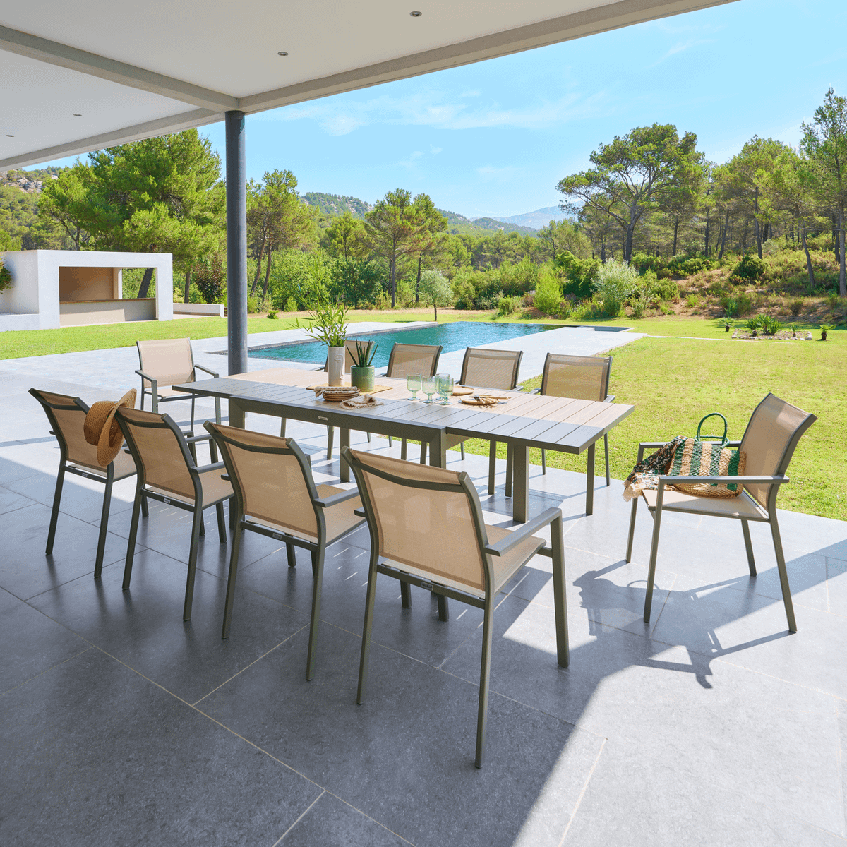 Tuintafel Verlengbaar FURORE Laurier 140/160x100