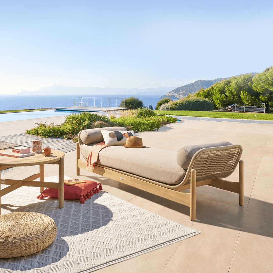 Daybed TRAPANI Acacia/Taupe Daybed TRAPANI Acacia/Taupe