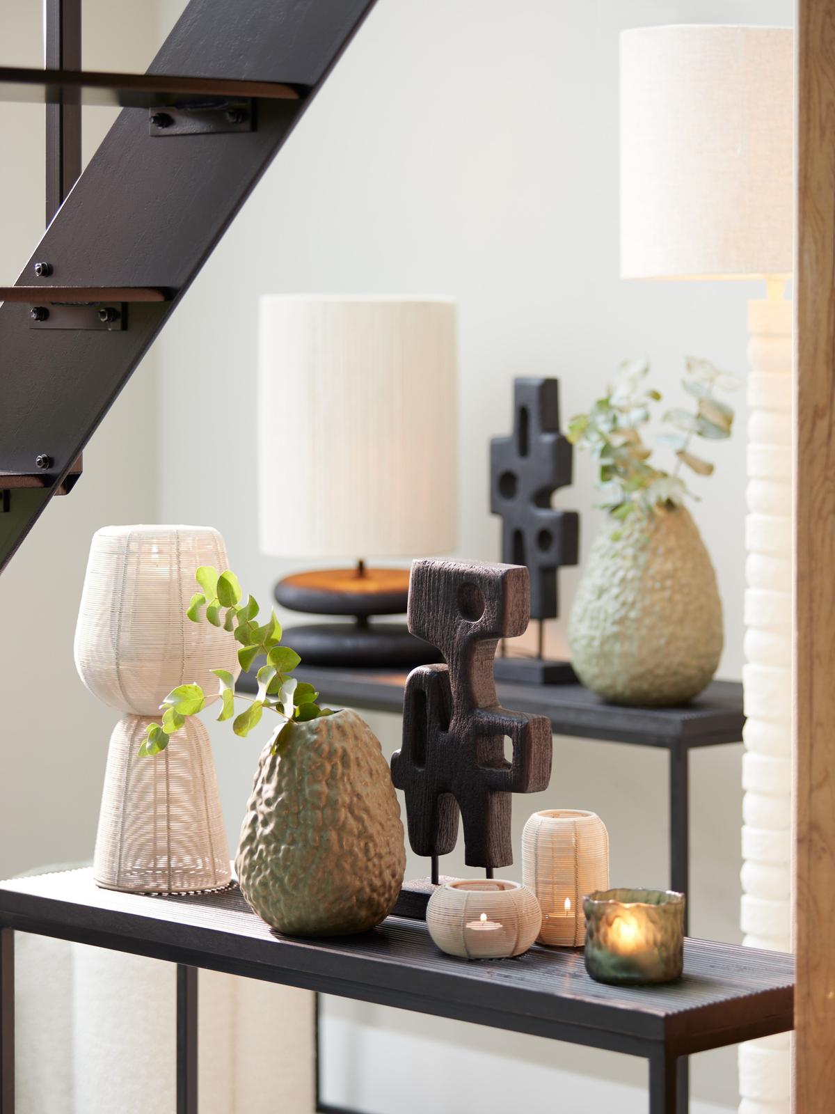 Theelichthouder Bianu Mat Crème