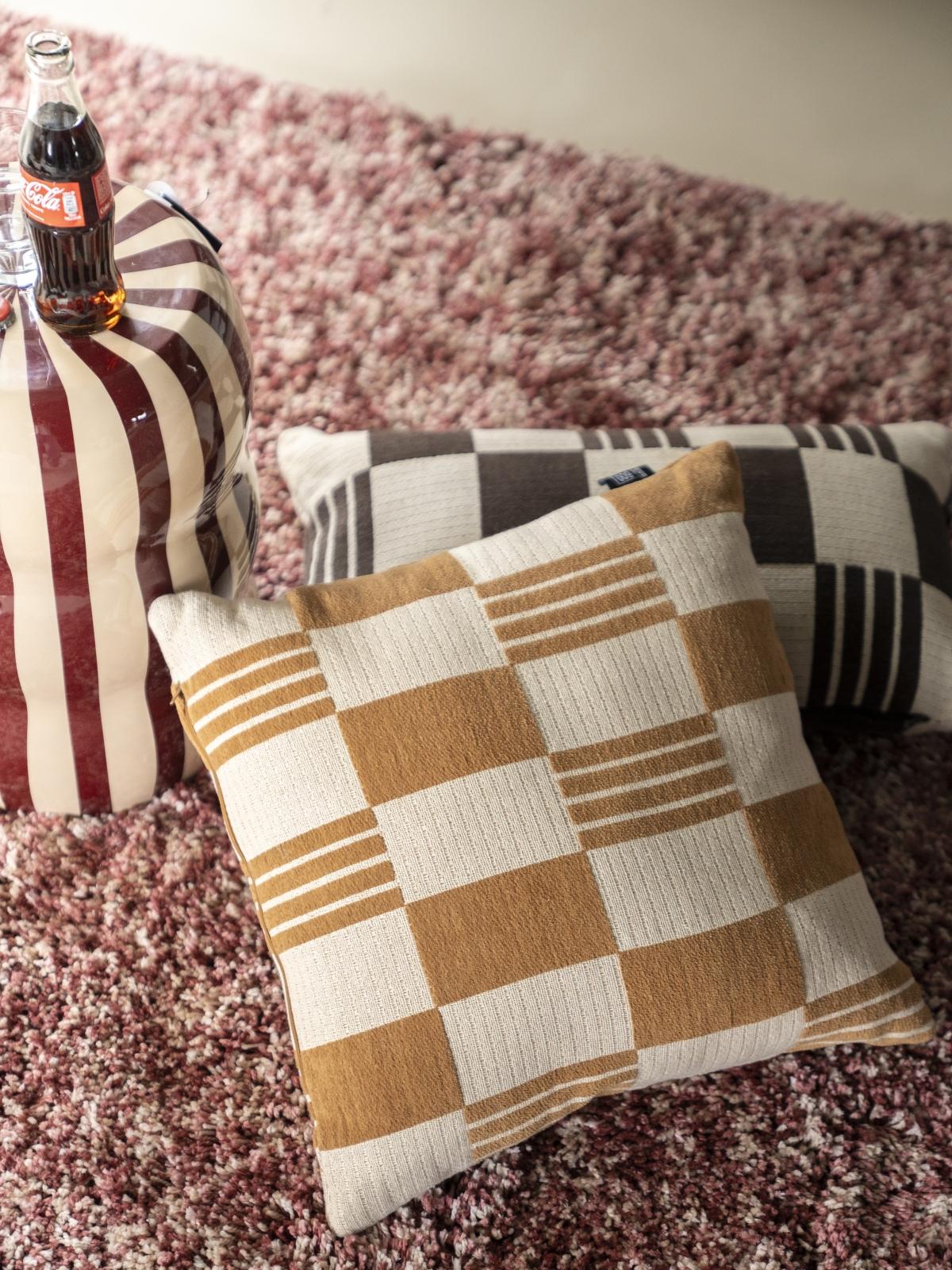 Kussen Twist Geel 45 x 45 cm