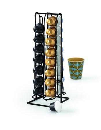 Capsulehouder CUPS 32cups Met. Zwart Capsulehouder CUPS 32cups Met. Zwart