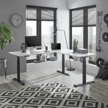 Hoekbureau Verstelbaar LIFT UP 180x177 Wit Hoekbureau Verstelbaar LIFT UP 180x177 Wit