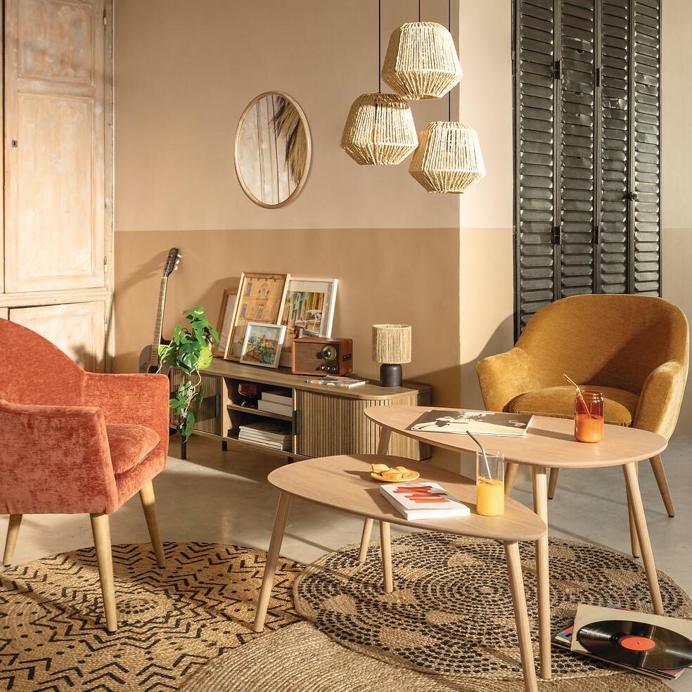 TV-meubel COLVAS Hout Naturel B140 TV-meubel COLVAS Hout Naturel B140