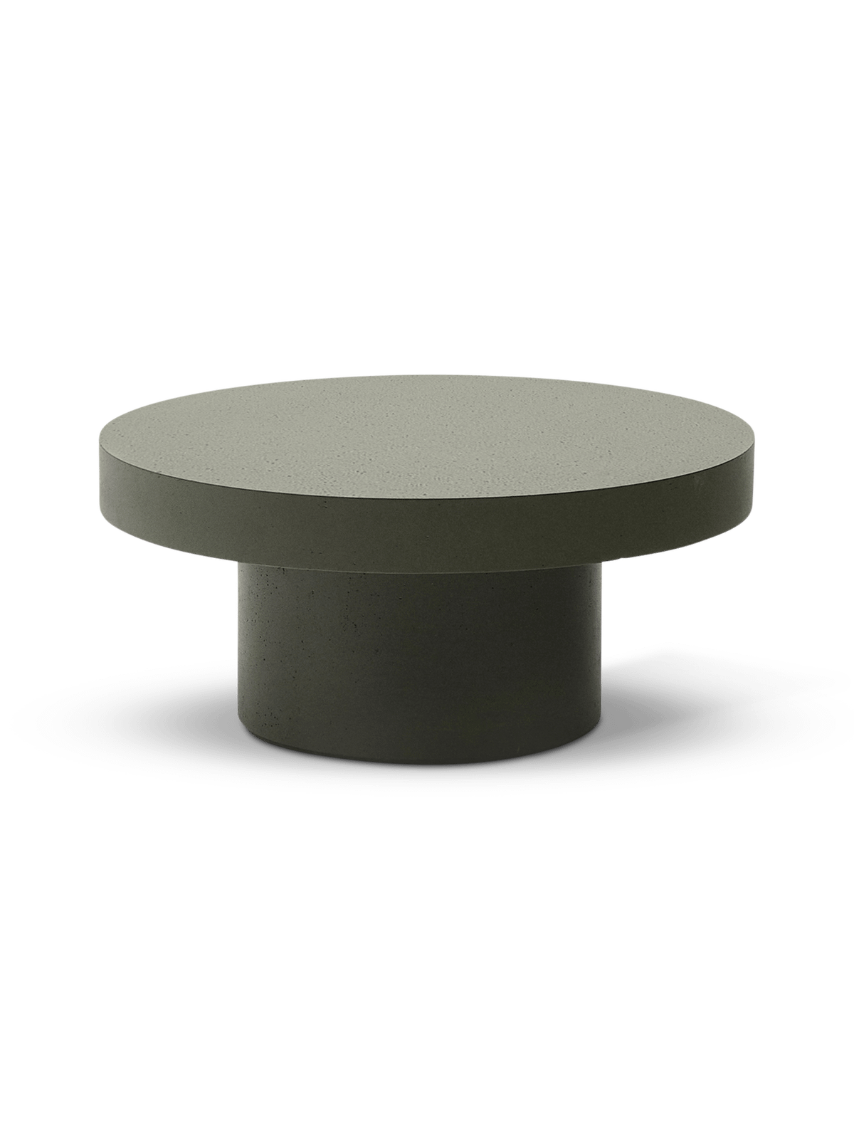 Aiguablava salontafel van cement in groen ⌀66 cm