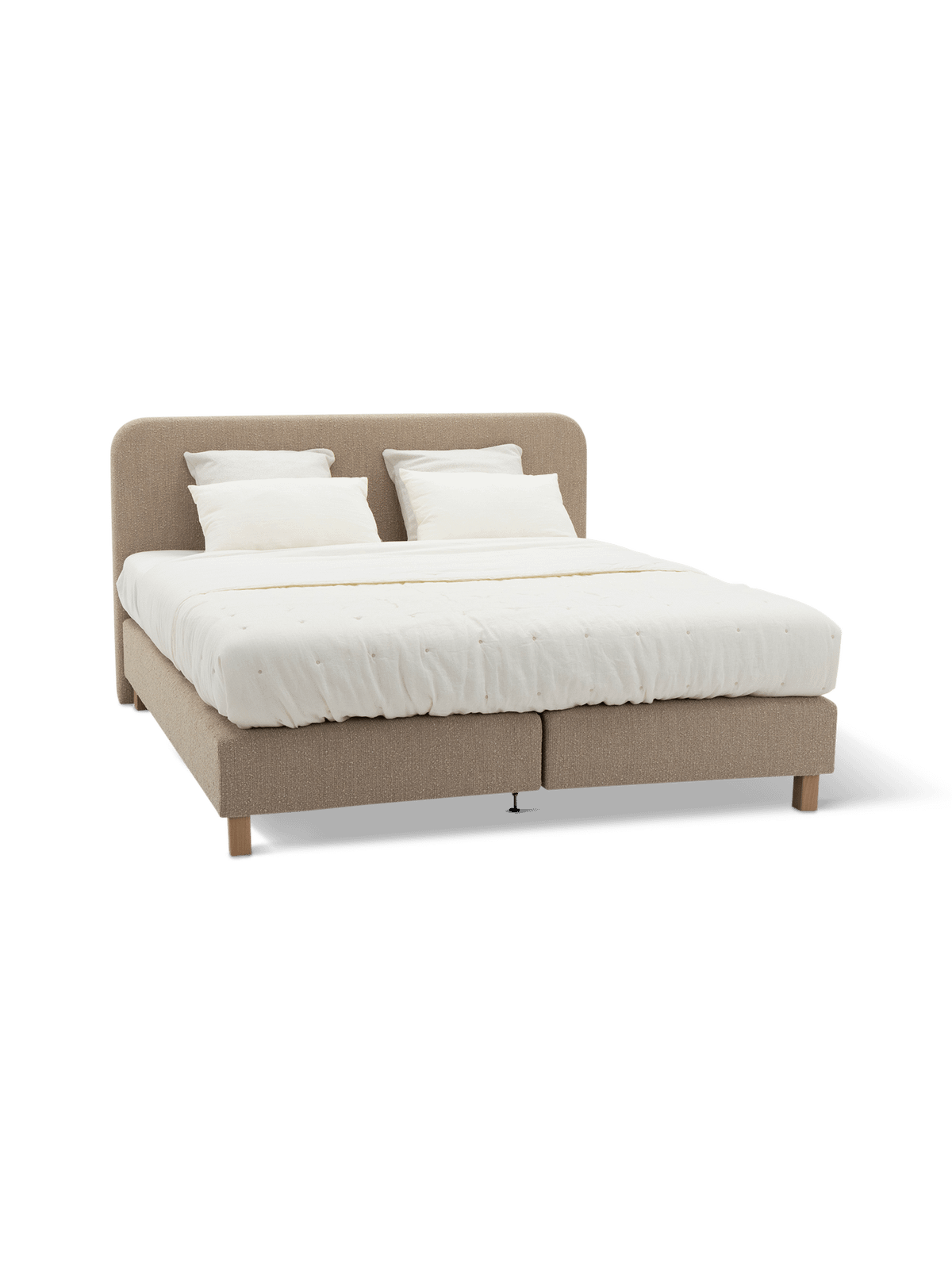 Bed Luna 180 x 200 cm Cocoon White