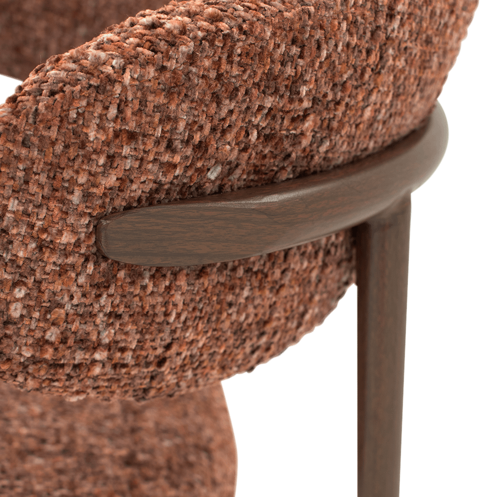 Stoel MARGIT Rust Amber/Walnut