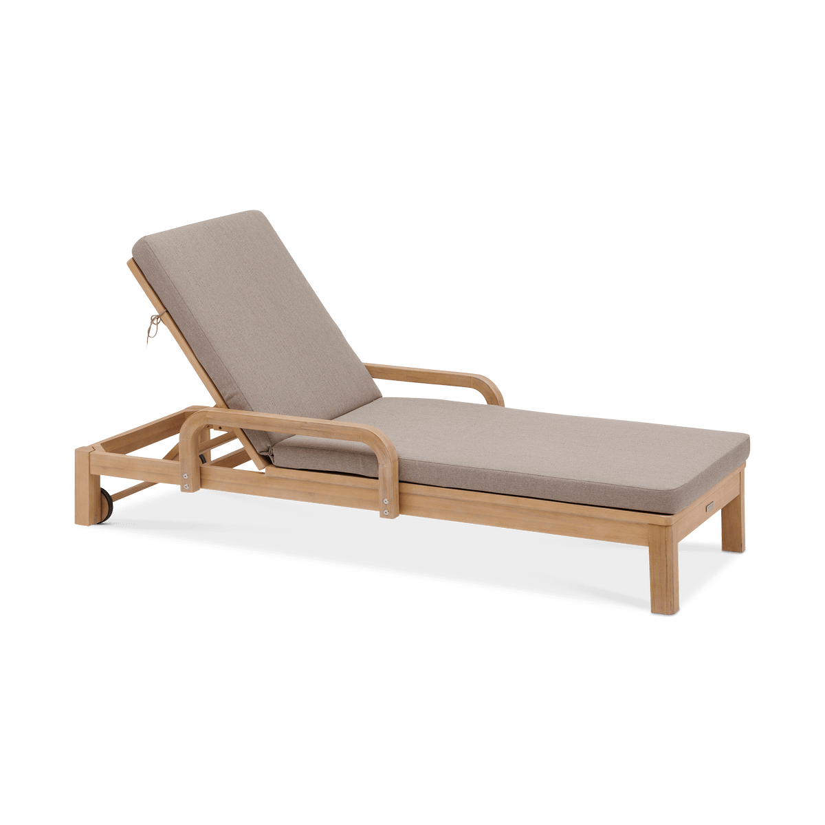 Ligbed Verstelbaar PORTOFINO Acacia/Taupe