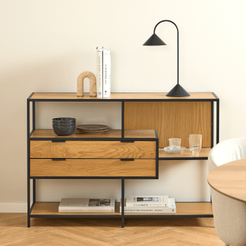 Console BOKSKAP Wild Oak Assymetrisch B114 Console BOKSKAP Wild Oak Assymetrisch B114