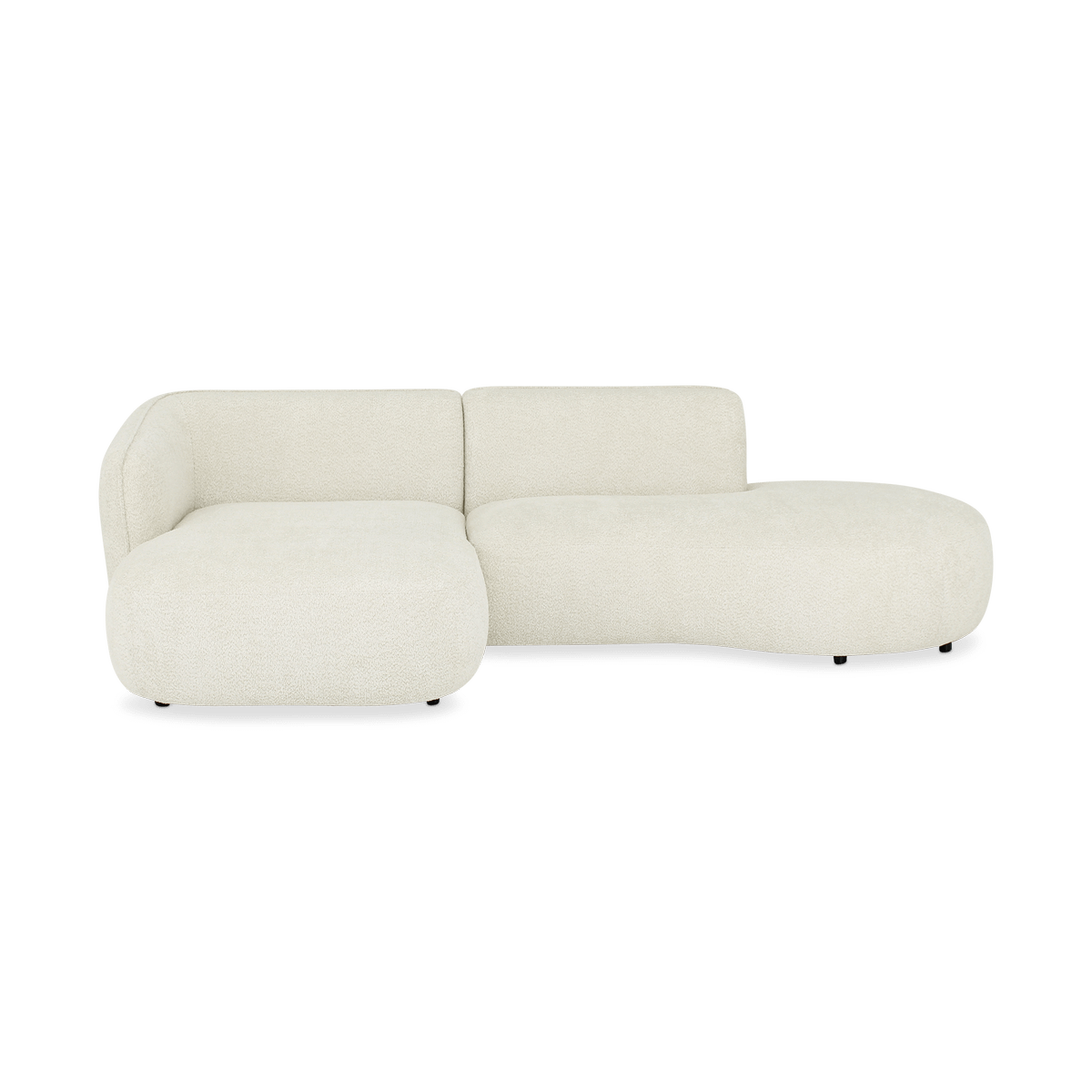 Hoeksalon CONCA Longchair Links Ivoor