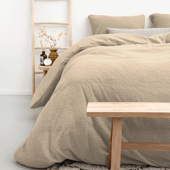 Dekbedovertrek TEDDY 200 Taupe Dekbedovertrek TEDDY 200 Taupe