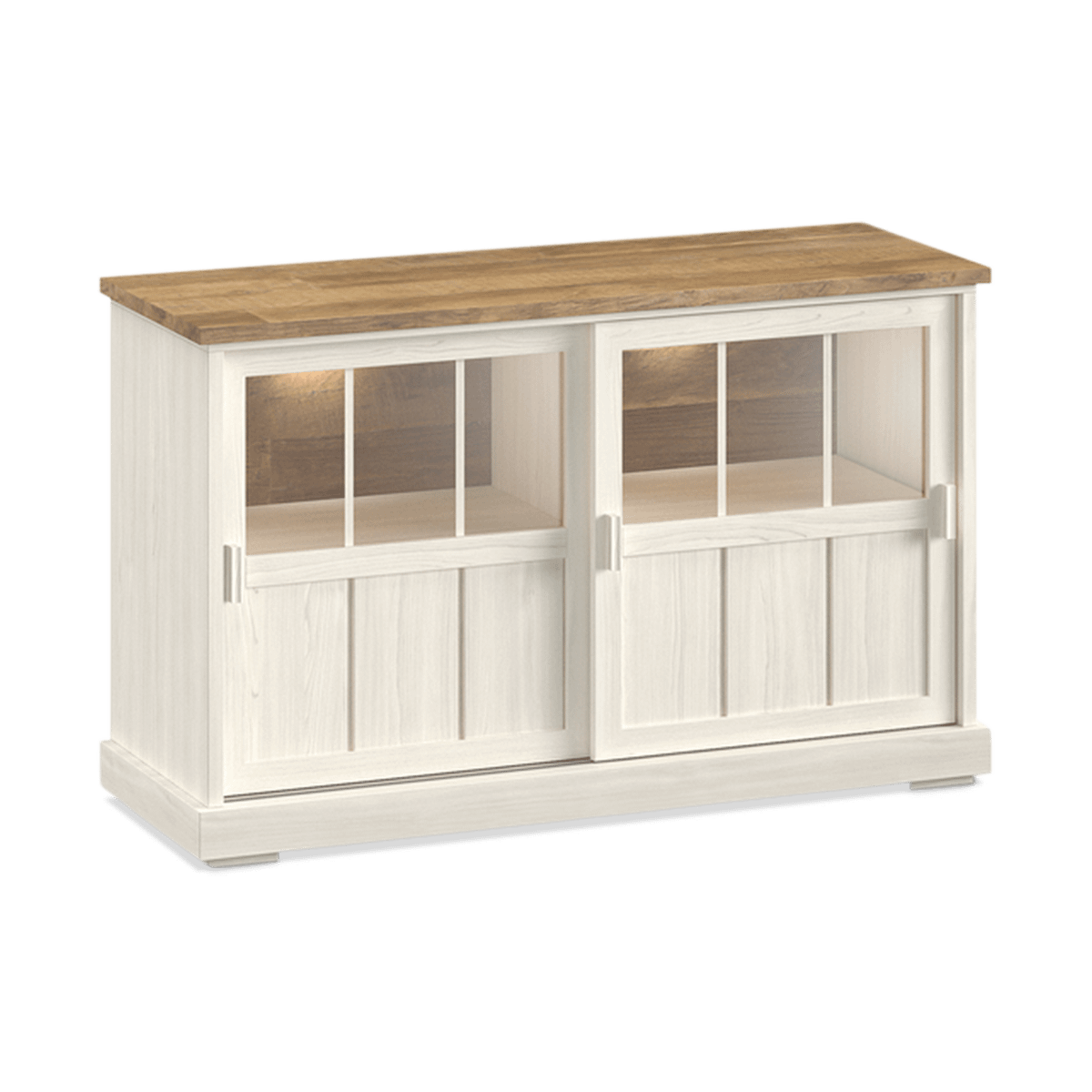 Dressoir TOLUCA Lariks/Old Teak met Glas B144