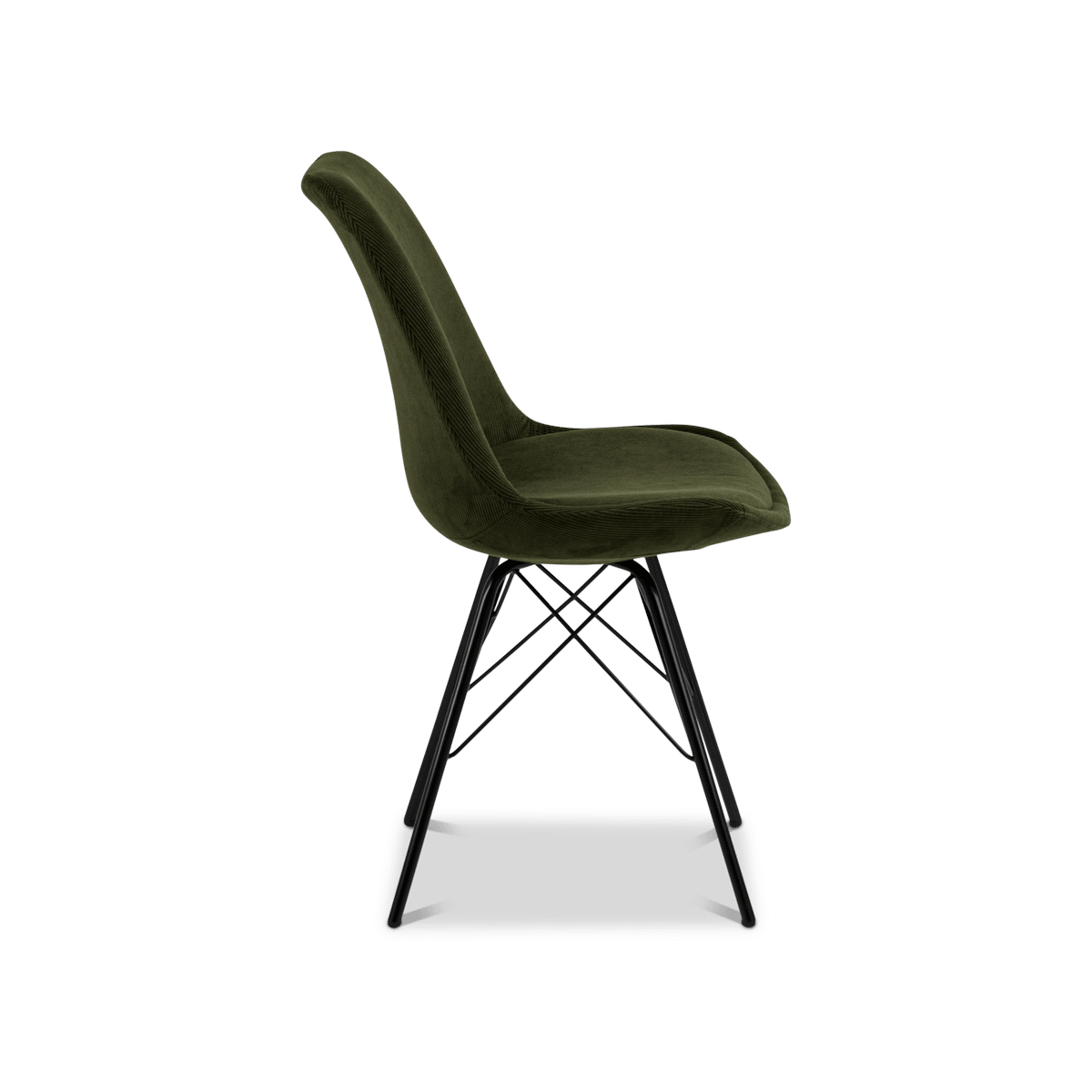 Kuipstoel KORDELIO Wind fabric olive green 180