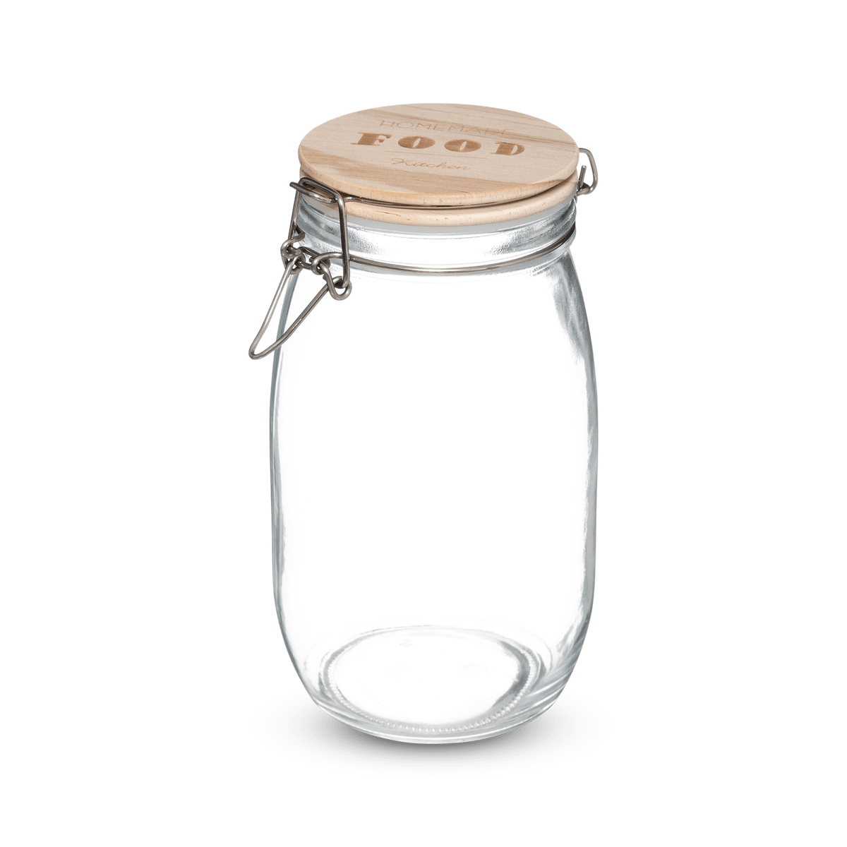 Voorraadpot HOMEMADE 1.5l Glas/Hout