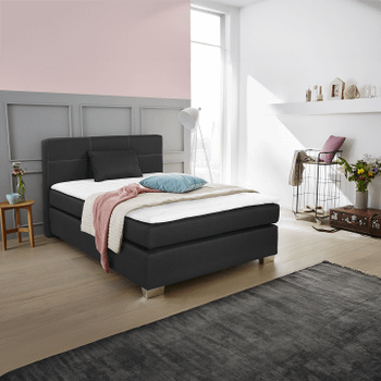 Boxspring UDEN 142/06 Zwart 140x200 Boxspring UDEN 142/06 Zwart 140x200