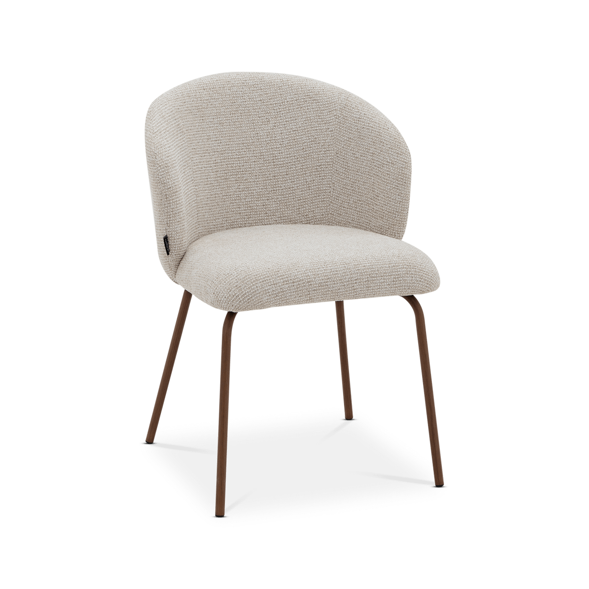 Stoel YENER Almond Silk/Walnut