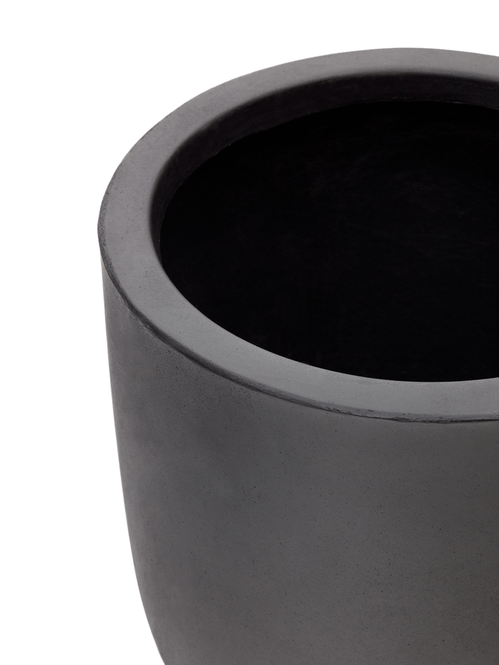 Aiguablava zwarte cement plantenbak ⌀39 cm