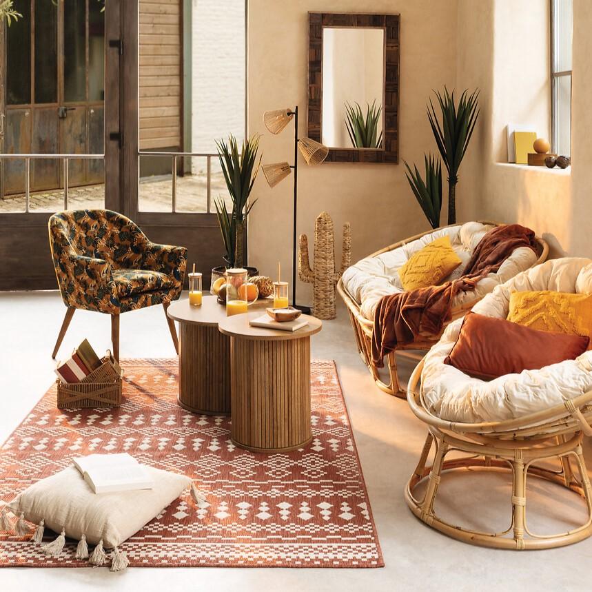 Salontafel Ø60 COLVAS Hout Naturel Salontafel Ø60 COLVAS Hout Naturel