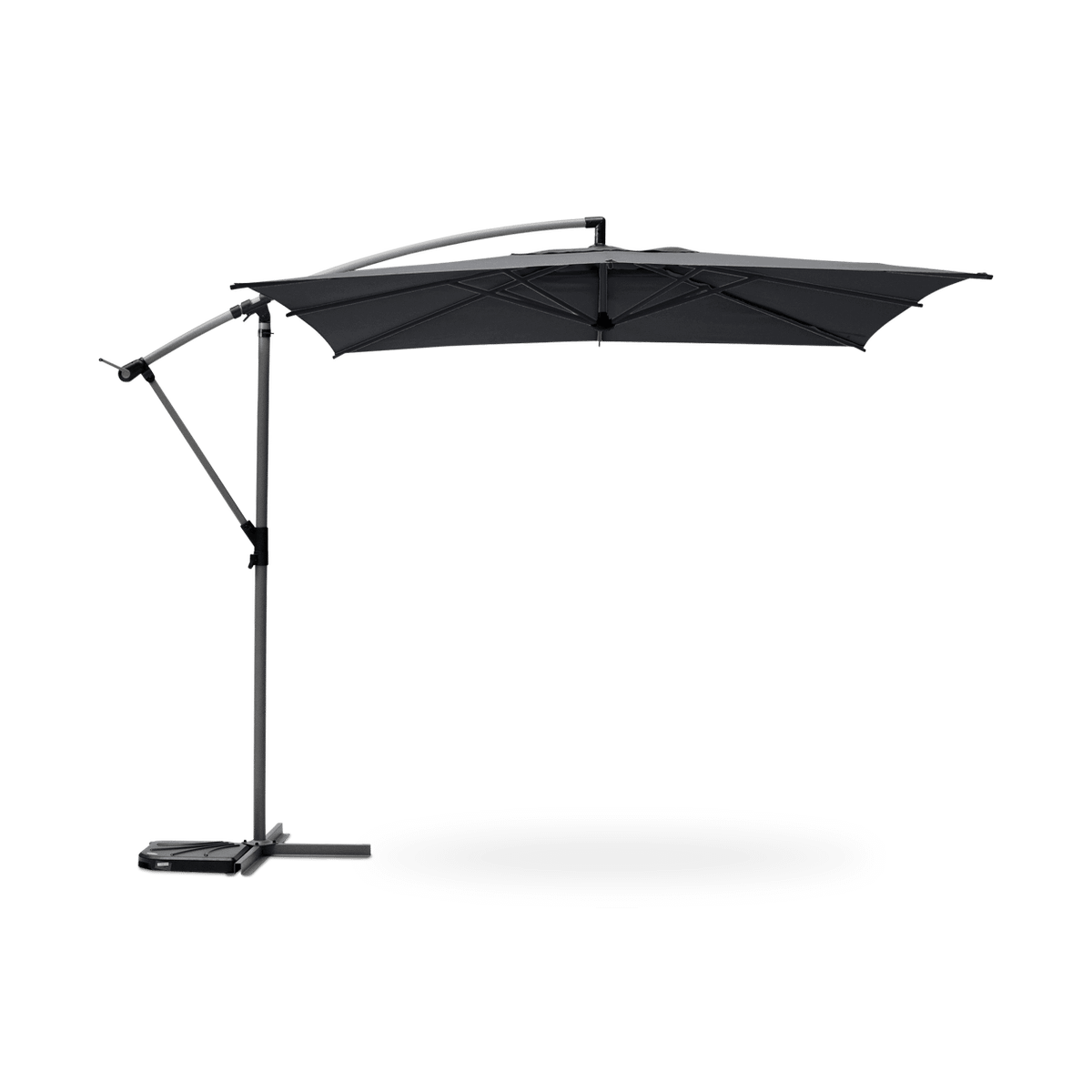 Zweefparasol MODENA Vierkant Grijs