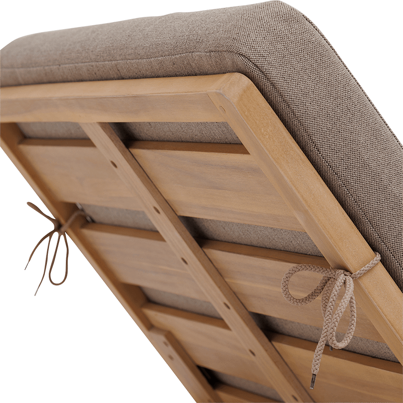 Ligbed Verstelbaar PORTOFINO Acacia/Taupe Ligbed Verstelbaar PORTOFINO Acacia/Taupe