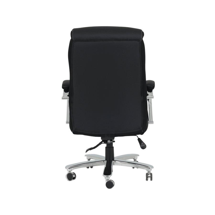 Bureaustoel ROAR met Arm PU Zwart/Chroom Bureaustoel ROAR met Arm PU Zwart/Chroom